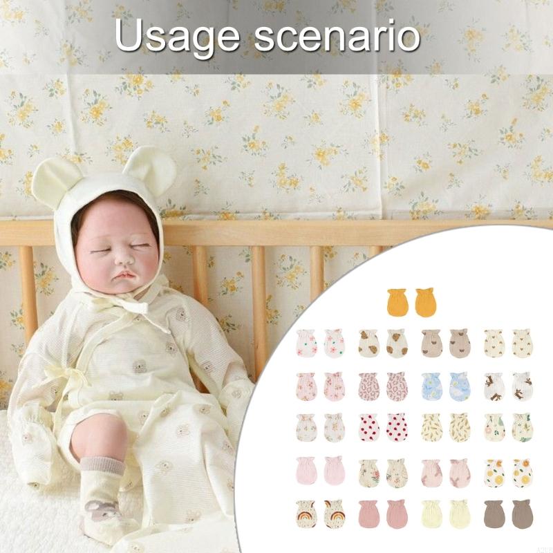 1 Pair Newborns Cotton Mittens - Skincare Newborn recension och pris