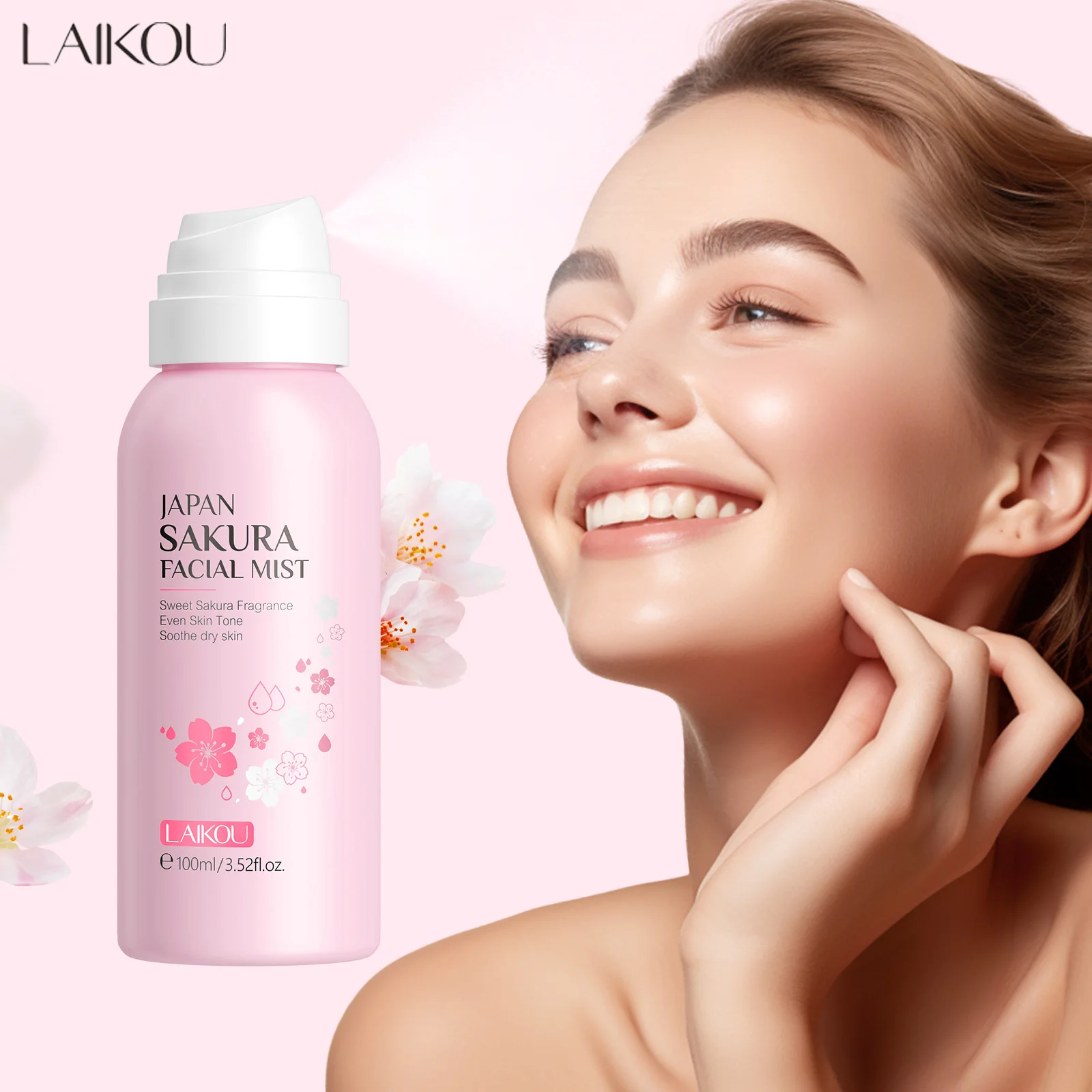 LAIKOU Sakura Facial Mist Brig - Skincare Niacinamide recension och pris