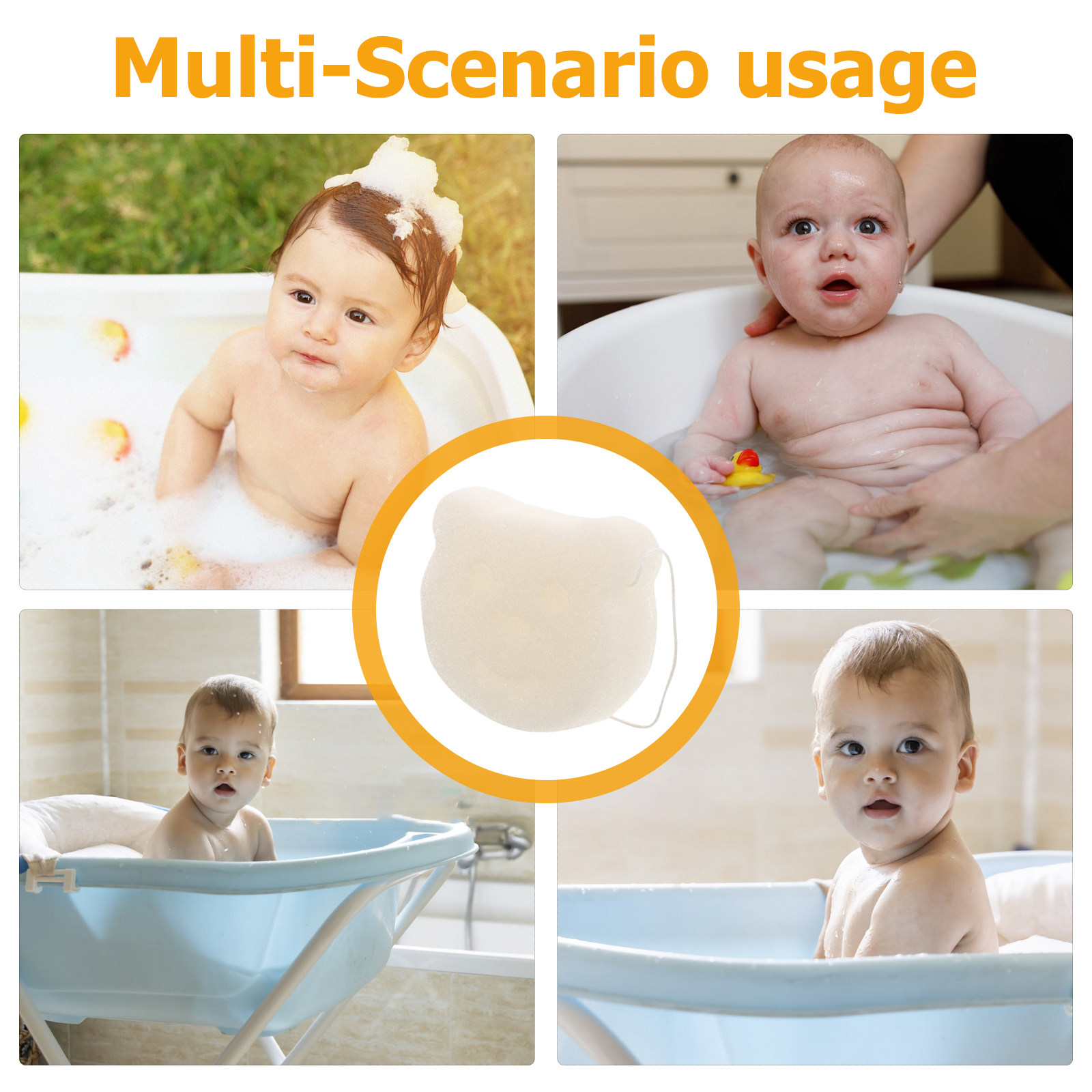 Bath Sponge Soft Muslin Sponge - Skincare Newborn recension och pris