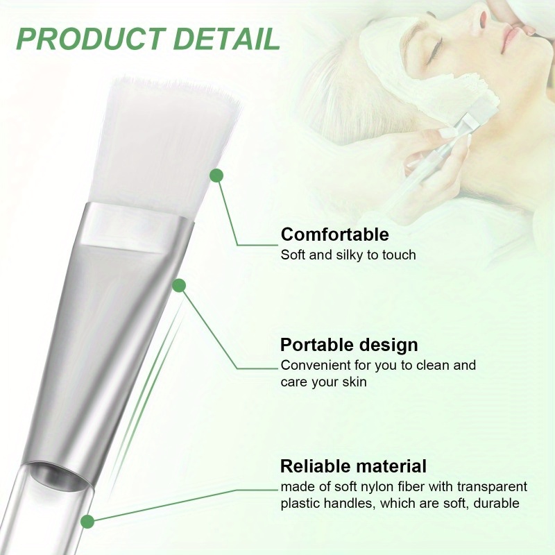 5pcs Soft Facial Mask Brush wi - Skincare Finally Found You recension och pris