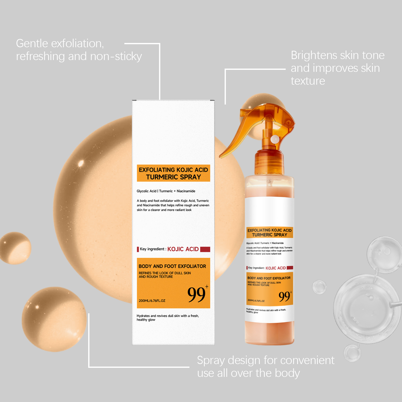 Kojic Acid Turmeric Care Spray - Skincare Niacinamide recension och pris