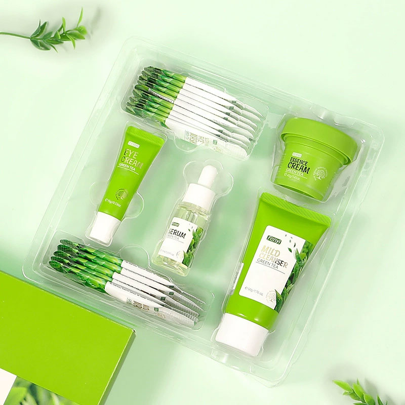 6pcs/box Skin Care Set Green T - Skincare Niacinamide recension och pris