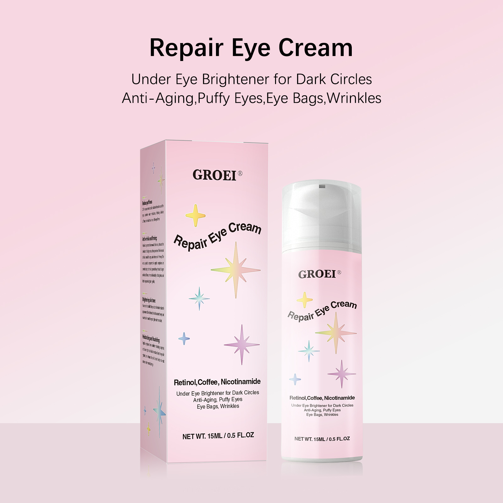 Eye Cream 15ml Retinol Coffee  - Caffeine Eye Serum recension och pris