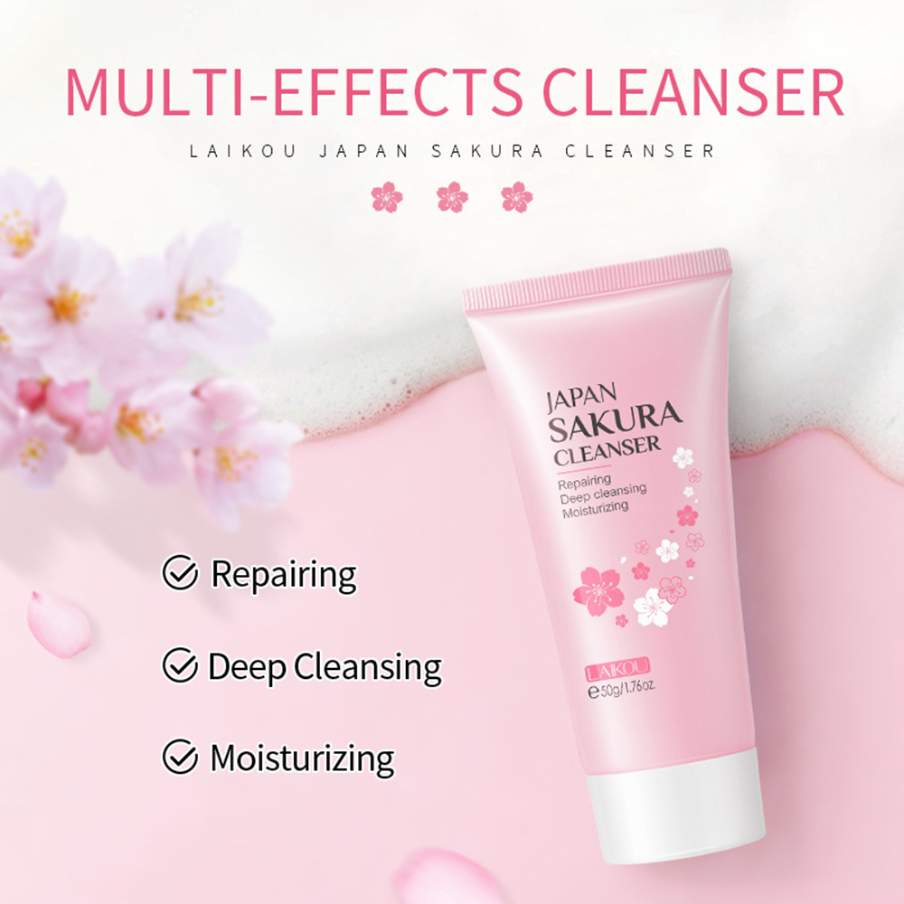 LAIKOU 8Pcs Sakura Facial Skin - Skincare Niacinamide recension och pris